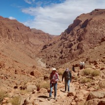 Jutta and Hermann on the way to Jbel Asstef